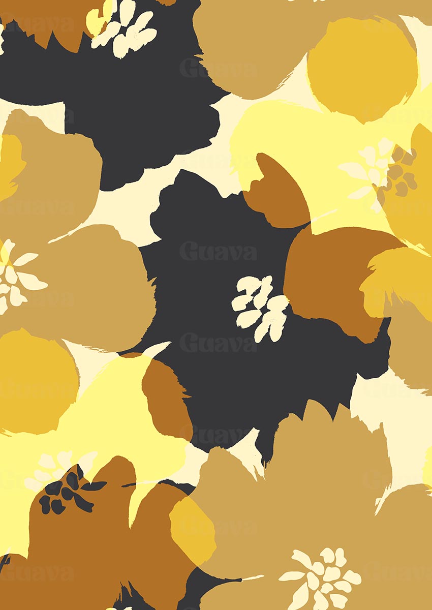 0890C- 70s Inspired Golden Brown Poppy