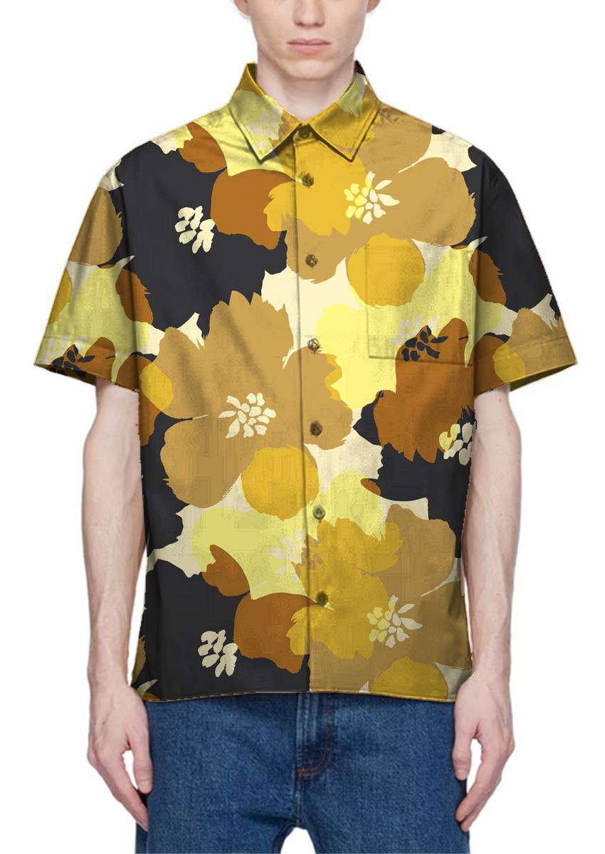 0890C- 70s Inspired Golden Brown Poppy