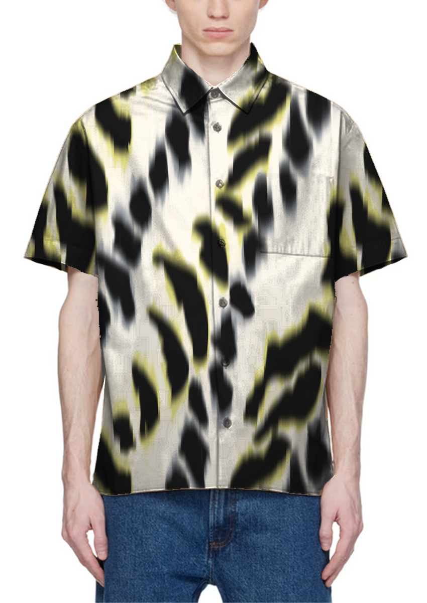 0898E- Y2K Twisted Tie Dye Spotted Stripes