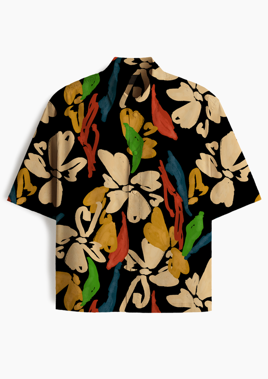 0898F- Multicolor Abstract Floral