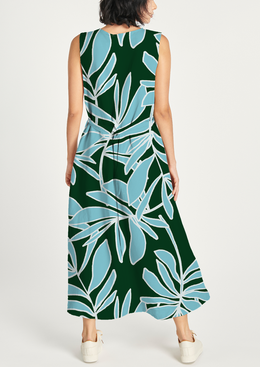 0899E- Large Deep Green and Blue Foliage