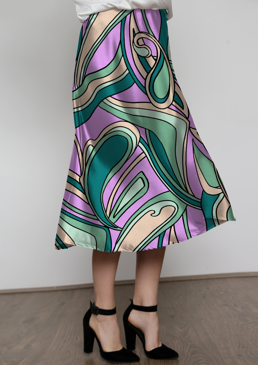 0901A- Pucci Inspired Pink and Green Paisley