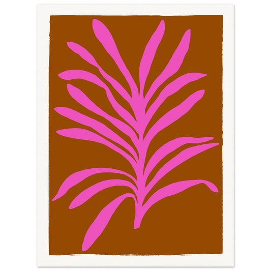 Hot Pink and Brown Orchid Foliage