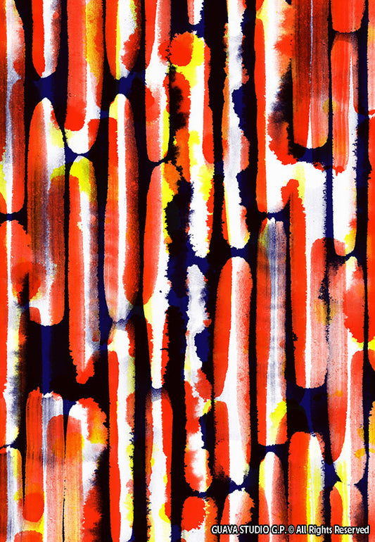 0237C - Distressed Colorful Brushstrokes