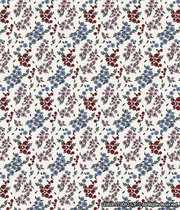 0274C- Vintage Inspired Romantic Floral