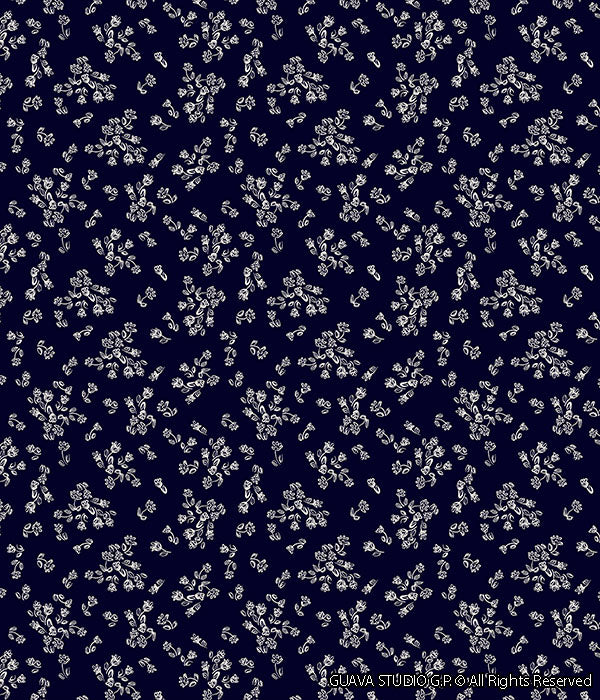 0386C- Classic Outlined Ditsy Floral
