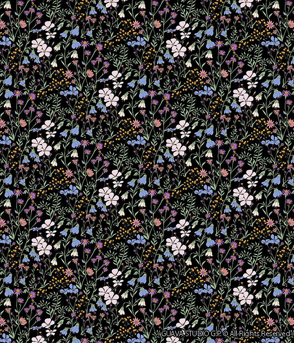 0386F- Dark Ground Botanical