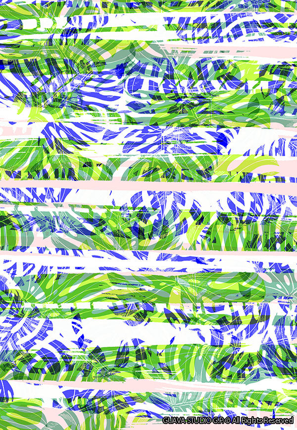 0446C- Monstera Textured Stripes