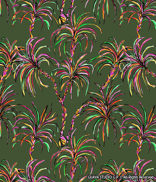 0513A- Brushstroke Tropical Leaves (2 color options)