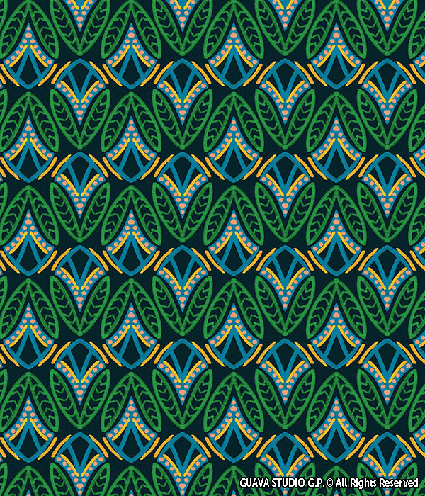 0610C- Hand Painted Art Deco