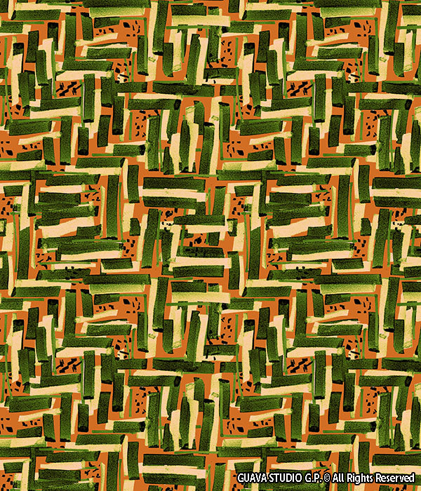 0616A - Earthy Tones Textured Brushed Plaid