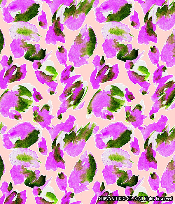 0702B- Delicate Pastel Watercolor Cheetah
