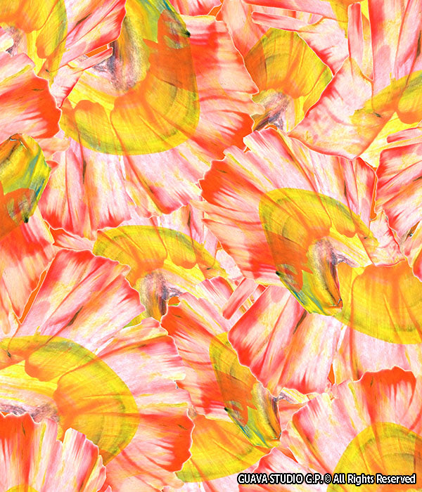 0705B- Delicate Hand Painted Petals