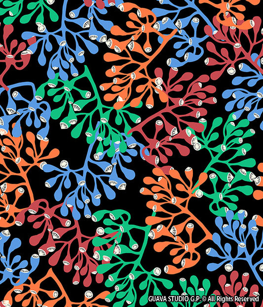 0060B- Graphic Exotic Flowers