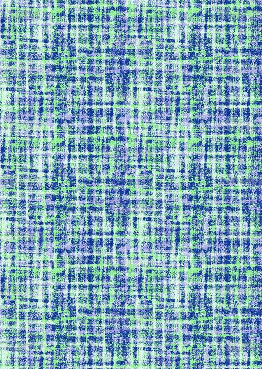 0121A- Green and Blue Textured Plaid