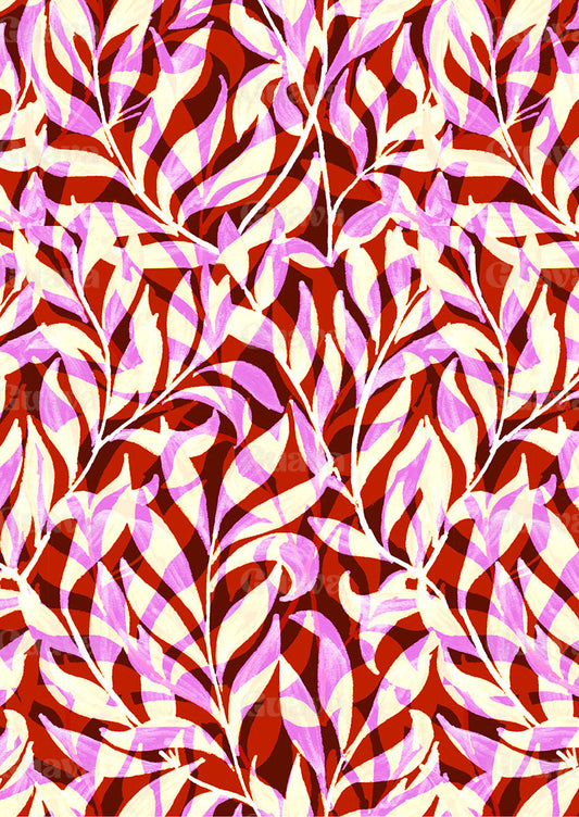 0192C- Red and Pink Layered Foliage
