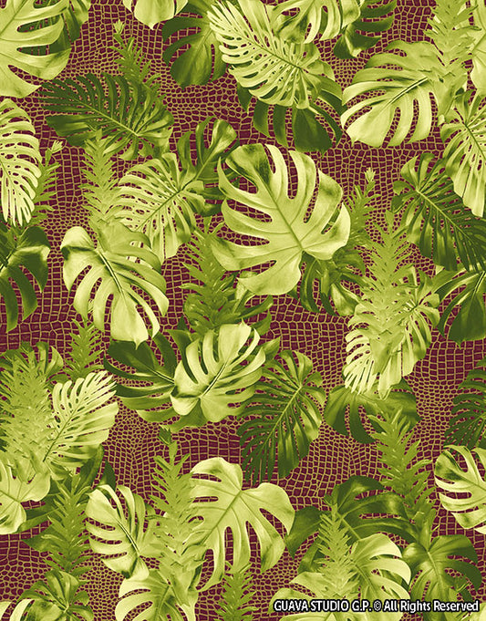 0256D- Luscious Foliage and reptile skin