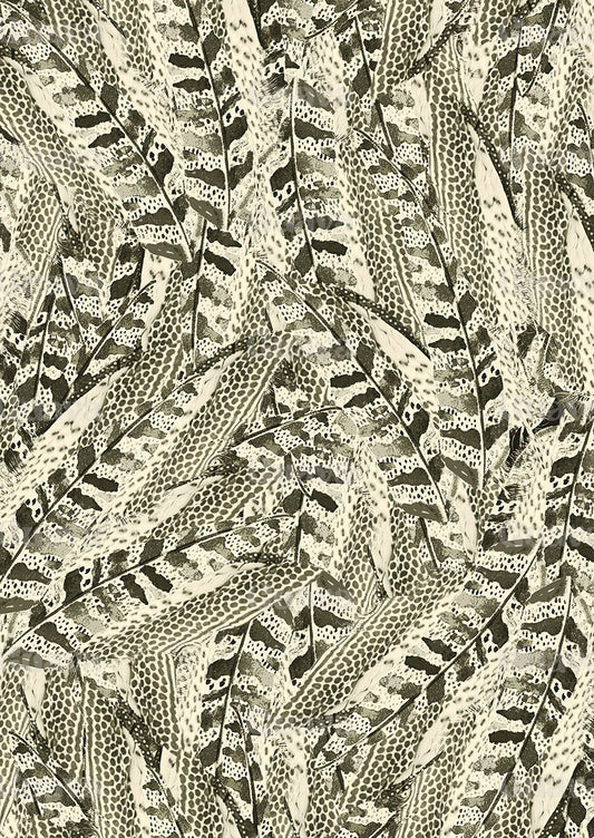0289B- Tonal Feather Print