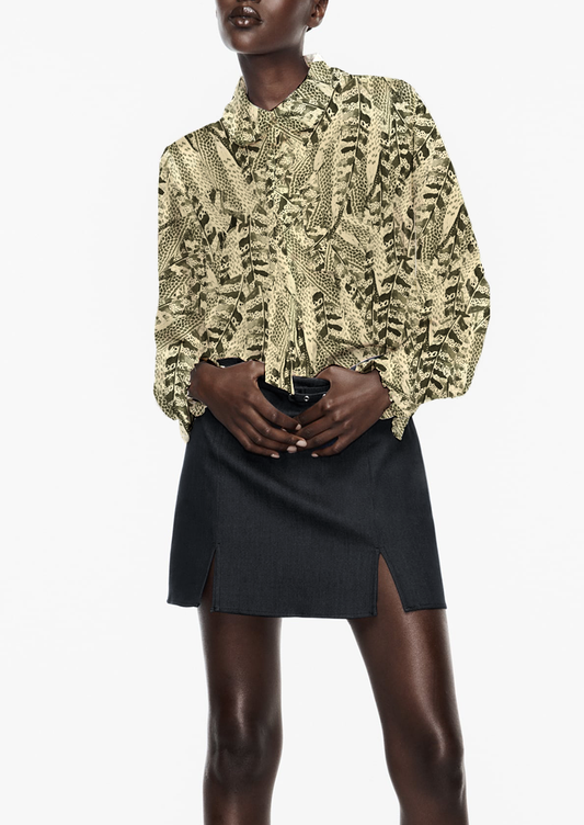 0289B- Tonal Feather Print