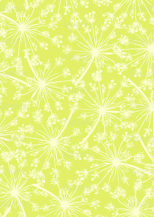 0337A- Two tone lime green dandelions