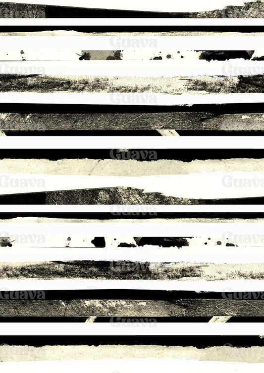 0351A- Tonal Black White Distressed Stripes