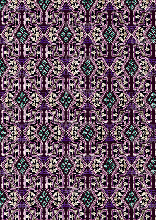 0380I- Hand Painted Tapestry Print