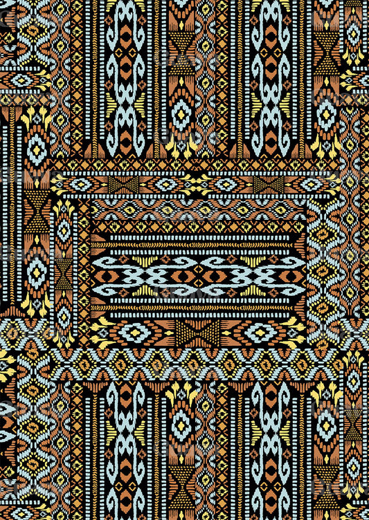 0499B- Tapestry Ikat Patchwork