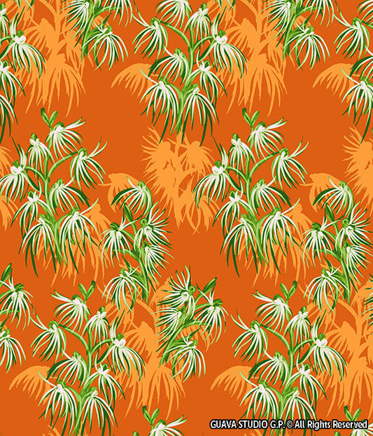 0585D - Kimono Inspired Tropical Foliage