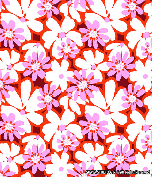 0653E- Bright Colorful Cutout Floral