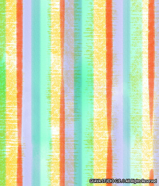 0654B- Watercolor Distressed Summer Stripes