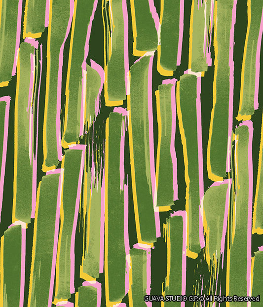 0662F- Abstract Striped Jungle