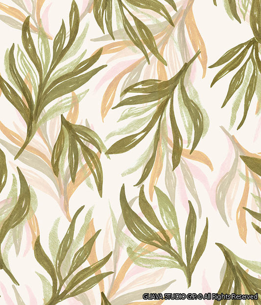 0666A- Soft Watercolor Palm Leaves