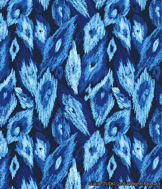 0697I- Indigo Ikat