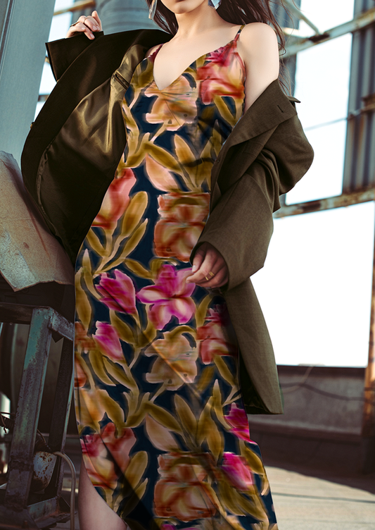 0734D- Blurred Hand Painted Lilies