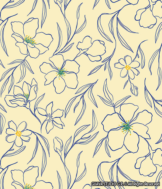 0743C - Delicate Outlined Floral