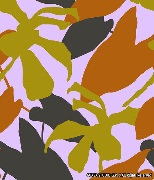 0754B- Lilac and Caramel Nordic Foliage