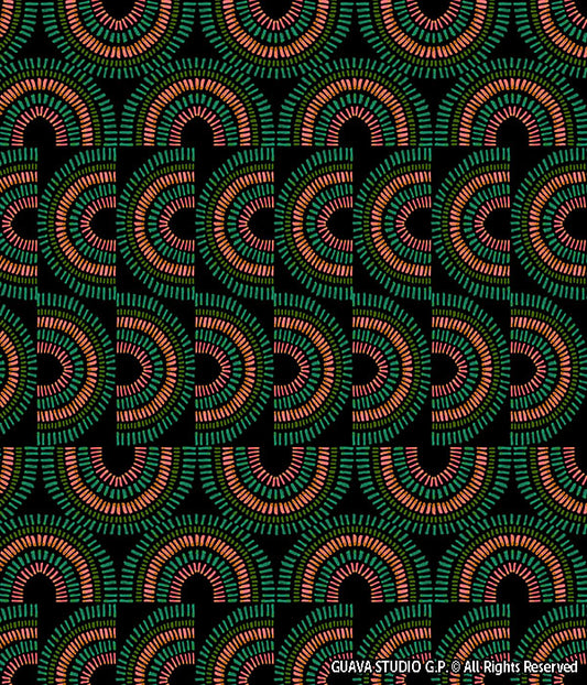 0755B- African Inspired Dark Batik