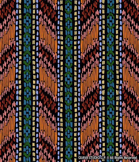 0758C- Summer Striped Ikat