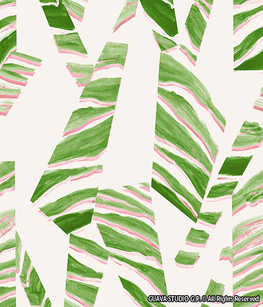 0759D- Abstract Cutout Zebra Foliage