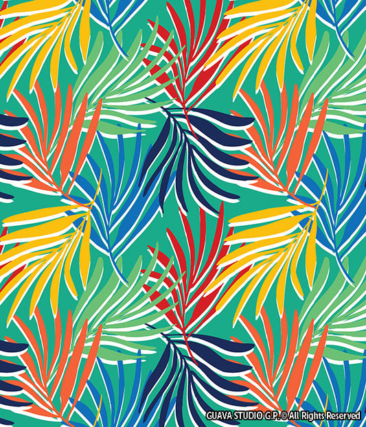 0771E- Multicolor Tropical Leaves