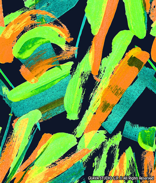 0776A- Neon Brushstrokes