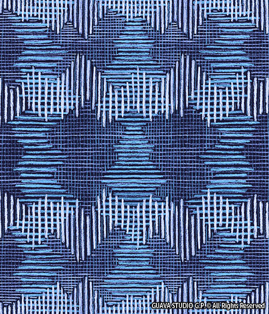 0780E- Japanese Inspired Indigo Texture