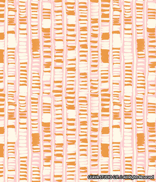 0816B- Sunkissed Pink Orange Texture Stripes