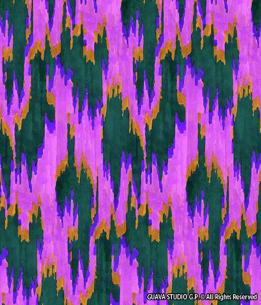 0831B- Purple and Deep Teal Ikat