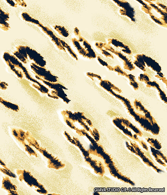 0836A- Light Tan Diagonal Watercolor Leopard