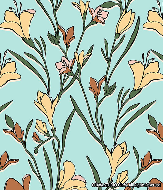 0844G- Delicate Blue Floral