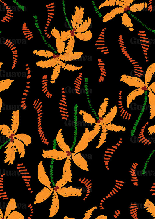 0853C- Textured Palm Trees