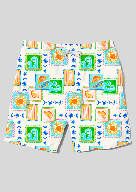 0855E- Bright and Fun Beach Patches