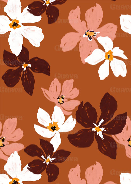 0876A- Earth tones Wild Flowers