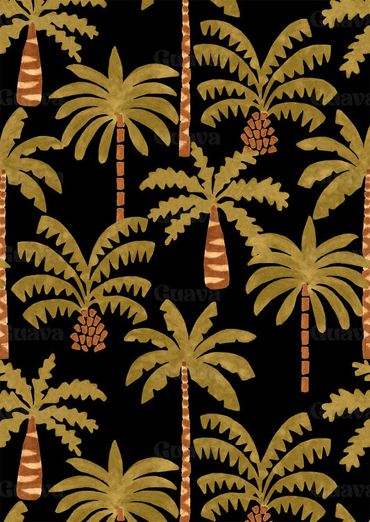 0878A- Hand painted Palm Trees